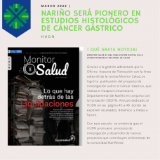 Nariño será pionero en estudios histológicos de Cáncer Gástrico