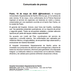 Comunicado de prensa